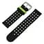 Двойной ремешок с перфорацией Primo для часов Samsung Sport Gear (SM-R600) Black Green - миниатюра 4