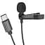 Микрофон петличный Borofone BFK11 Elegant lavalier Type-C (2m) - миниатюра 2