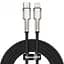 Кабель Baseus Cafule Metal Cable Type-C to Lightning PD 20W 2m CATLJK-B01 Black - миниатюра 1