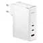 Мережевий зарядний пристрій Baseus GaN5 Pro Fast Charger 2C+U 140W EU Cable Type-C to Type-C 240W 1m CCGP100202 White - мініатюра 1