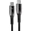 Кабель Baseus Gli ммer Series Fast Charging Data Cable Type-C to Type-C 100W 1 м Чорний - мініатюра 1