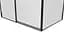 Душова кабіна Eger A Lany 120x80 з піддоном 599-550 Black - мініатюра 4