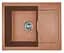 Кухонная мойка Adamant MINIMAL terra-cotta 615x495x200 мм, с крылом 61,5 см - миниатюра 1