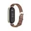 Шкіряний ремінець MiJobs для фітнес-браслета Xiaomi Mi Band 7 Type A коричневий, тримач - золотистий, - мініатюра 2