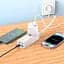 Мережевий подовжувач Hoco AC10A Barry PD65W GaN (2C2A with 1 socket) Desktop Charger White - мініатюра 5
