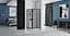 Душова кабіна Rea Look black 80x80 REA-K7902, Чорний матовий, Універсальна - мініатюра 2