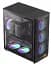 Корпус GameMax F46, Black, без БЖ, Mini Tower, ATX / Micro ATX / Mini ITX, Type-C / 2xUSB 3.0, макс. CPU - 169 мм / VGA - 350 мм, 4x120 мм ARGB, боковая панель из закаленного стекла - миниатюра 1