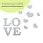 Дзеркальний декор Wall Sticker SW-00002495 акриловий самоклеючий Love 11 шт. срібло - мініатюра 2