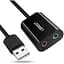Звукова карта Ugreen US205 USB 2.0 чорний (30724) - мініатюра 1