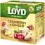 Чай фруктовий Loyd Oyd Cranberry&Ginger журавлина імбир 40 г (20 шт. х 2 г) (3103566) - мініатюра 1