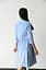 Халат для вагітних в пологовий та годуючих мам на запах розмір 2XL Мамин Дім Блакитний - мініатюра 5