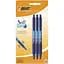 Ручка кулькова BIC Soft Feel Clic Grip 3 шт. синя (837396) - мініатюра 1