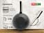 Сковорода Brizoll Wok чугунная с деревянной ручкой Black с крышкой 26 см (W26HP1-1) - миниатюра 7