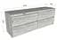 Тумба Moreli ST-223 1400x530x400 мм белый бетон (zg-st223-beton-white) - миниатюра 3