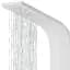 Душова панель Corsan Alto white LED з виливом A017MWHLEDW, Хром - мініатюра 4