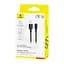 Кабель Baseus Silky Series Fast Charging Cable USB to iP 2.4A 1 м Чорний - мініатюра 2