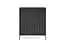 Комод высокий Perfect Home Новая/Nova 2-дверный с черными ножками K104 Черный (PFH-091238) - миниатюра 1