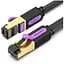 Патч-корд 3м, FTP cat 7 RJ-45 black Vention (ICABI) - мініатюра 1