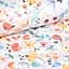 Дитяча постільна білизна в ліжечко AQUARELLE FLOWERS CS2, помаранчевий (FlowersAquaColorful_96Silver_140) - мініатюра 8