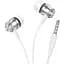 Наушники Borofone Platinum metal universal earphones with microphone BM75 белые - миниатюра 9