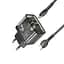 Сетевое зарядное устройство с кабелем Hoco N34 Dazzling dual-port PD20W+QC3. 0 charger set(Type-C to Type-C) Transparent черный - миниатюра 3