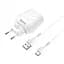 Зарядное сетевое HOCO C78A Highway 2USB 2.4A Type C Белый - миниатюра 1