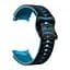 Браслет Scales для Samsung Galaxy Watch 5 - черно-синий ширина крепления 20мм силикон Watchbands (W35-4WB12227561) - миниатюра 3