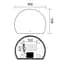 Дзеркало Mixxus Premium TOPPER MS01-90x70-REVERSE (LED Touch, Anti-fog (3-6,5kK)) (MP6632) - мініатюра 5