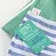 Полотенце пештемаль Lovely Svi хлопковое, пляжное, хамам, spa - XХL 100x180 см Green/Blue Stripes (6032025) - миниатюра 5