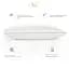 Подушка пуховая MirSon Raffaello White 200 мягкая 40х40 см (2200003278682) - миниатюра 3