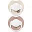 Пустушка силіконова динамічна LOVI Prime Glow/Blush Glow 6-18 міс 2 шт. Ivory (34/437) - мініатюра 1
