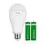 Лампа светодиодная с аккумулятором E27 New Emergency lamp 2x18650, смарт лампочка - аварийная лампа - миниатюра 4