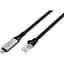 Кабель Digitus Ethernet USB-C - RJ45 CAT 6A S/FTP, 1 Gbit/s, 2m, LSZH teh0013671 - миниатюра 1