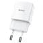 Мережевий зарядний пристрій 1 USB Hoco N9 2.1 A White - мініатюра 6