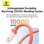 Кабель Baseus 0℃ Series Fast Charging Cable Type-C to Lightning 20W 1m P10368802731-00 Coral - мініатюра 6