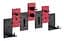 Настінна дошка-органайзер OfficePro WO1080B Black/Red - мініатюра 1