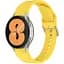 Ремешок для Samsung Galaxy Watch 4 Classic 42mm - желтый ширина крепления 20мм силикон размер L Watchbands OneLine (WB00S4GALAXYONELINE4CLASSIC442) - миниатюра 1