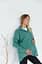 Женская рубашка для беременных стиля oversize из микровельвета Varna размер S-М Lullababe темно-оливковая - миниатюра 5