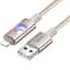 Дата кабель Hoco U144 New USB to Lightning 2.4A (1.2m) Gold - мініатюра 2