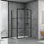 Душова кабіна Dusel EF-185BP + EF181BP Black Matt Paint 1200x800x1900 518582, Чорний матовий, Універсальна, прозрачний, Чорний матовий, 120x80 - мініатюра 1