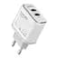 Зарядное устройство блок-адаптер питания Ldnio A2528C 35 W 2 порта USB-C белое - миниатюра 3