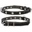 Ошейник Collar одинарный с украшением, 27-35х1,4 см, черный - миниатюра 1