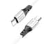 Кабель Hoco X86 Spear Silicone Type-C to Type-C 60W (1m) White - мініатюра 1