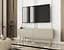Тумба под телевизор Perfect Home Оро/Oro 2-дверная с золотыми ножками RTV135 MDF Бежевый (PFH-091331) - миниатюра 1