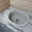 Кухонная мойка Adamant OVALE сахара 610x420x180 мм, с крылом 61 см - миниатюра 3