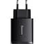 Сетевое зарядное устройство Baseus Compact Quick Charger 2USB+USB-C 30W EU Black - миниатюра 1