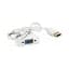 Перехідник HDMI M to VGA F + Audio 0.1m 4K/2K white Voltronic (YT-C-HDMI(M)/VGA(F)+AUX-W) - мініатюра 1