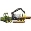 Іграшкова машинка Bruder Трактор John Deere 1210E з системою захоплення, причепом та колодами 1:16 (2133) - мініатюра 1
