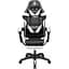 Кресло геймерское Kruger&Matz GX-150 с подставкой для ног Black/White - миниатюра 3