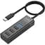 Hub адаптер Hoco Type-C Easy mix 4 в 1 конвертер HB25 USB3.0+3 x USB2.0 - миниатюра 1